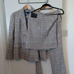 Next Womens Grey and White Suit